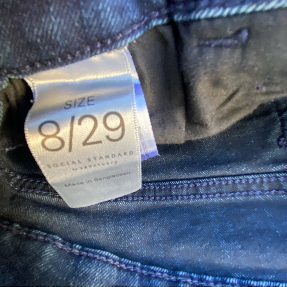 Social Standard by Sanctuary Jeans Straight Leg Baggy Fit Blue Denim size 8 29 - Picture 13 of 13